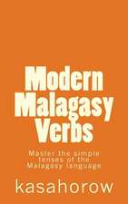 Modern Malagasy Verbs