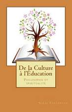 de La Culture A L'Education