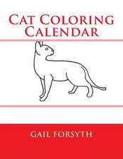 Cat Coloring Calendar