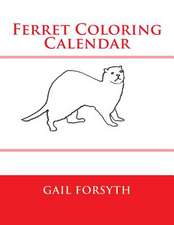 Ferret Coloring Calendar