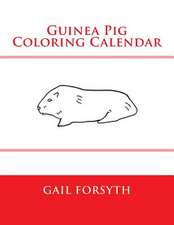 Guinea Pig Coloring Calendar