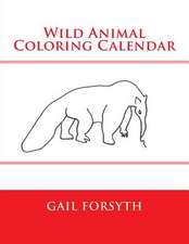 Wild Animal Coloring Calendar