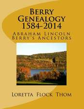 Berry Genealogy 1584-2014