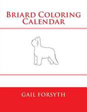 Briard Coloring Calendar