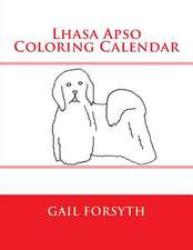 Lhasa Apso Coloring Calendar