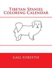 Tibetan Spaniel Coloring Calendar