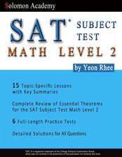 Solomon Academy's SAT Subject Test Math Level 2