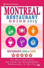 Montreal Restaurant Guide 2015