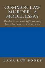 Common Law Murder - A Model Essay