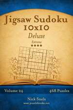 Jigsaw Sudoku 10x10 Deluxe - Extreme - Volume 24 - 468 Logic Puzzles