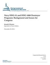 Navy Ddg-51 and Ddg-1000 Destroyer Programs