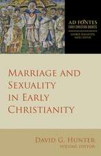 Marriage and Sexuality in Early Christianity