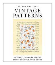 Instant Wall Art - Vintage Patterns