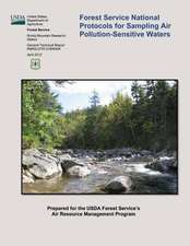 Forest Service National Protocols for Sampling Air Pollution-Sensitive Waters