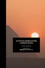 Egyptian Heiroglyphs Address Book