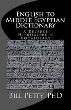 English to Middle Egyptian Dictionary