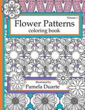 Flower Patterns Coloring Book, Volume1