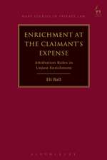 Enrichment at the Claimant's Expense