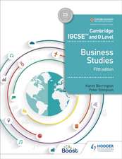 Cambridge IGCSE and O Level Business Studies