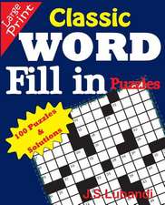 Classic Word Fill in Puzzles