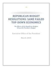 Republican Budget Resolutions