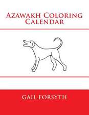 Azawakh Coloring Calendar