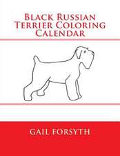 Black Russian Terrier Coloring Calendar