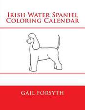 Irish Water Spaniel Coloring Calendar