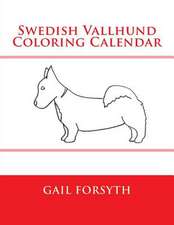 Swedish Vallhund Coloring Calendar