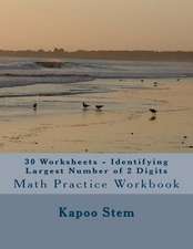 30 Worksheets - Identifying Largest Number of 2 Digits