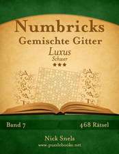 Numbricks Gemischte Gitter Luxus - Schwer - Band 7 - 468 Ratsel