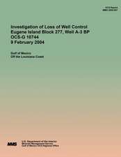 Investigation of Loss of Well Control Eugene Island Block 277, Well A-3 BP Ocs-G 10744 9 February 2004