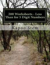 200 Worksheets - Less Than for 5 Digit Numbers