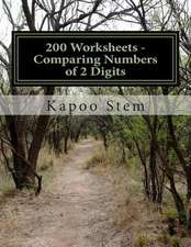 200 Worksheets - Comparing Numbers of 2 Digits