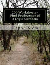 200 Worksheets - Find Predecessor of 2 Digit Numbers