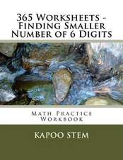 365 Worksheets - Finding Smaller Number of 6 Digits