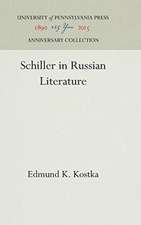 Schiller in Russian Literature