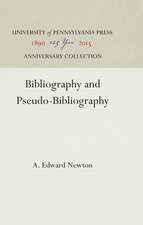 Bibliography and Pseudo–Bibliography