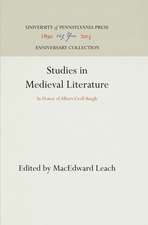 Studies in Medieval Literature – In Honor of Albert Croll Baugh