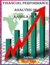 Financial Performance Analysis of Kandla Port