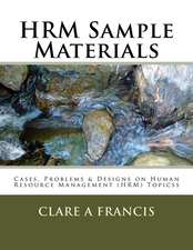 Hrm Sample Materials