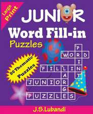 Junior Word Fill-In Puzzles