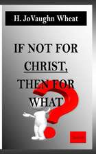 If Not for Christ, Then for What?