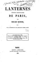 Les Lanternes, Histoire de L'Ancien Eclairage de Paris