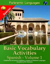 Parleremo Languages Basic Vocabulary Activities Spanish - Volume 1