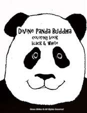 Divine Panda Buddha Coloring Book Black & White