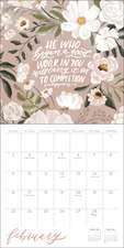 Scriptures and Florals 2025 Wall Calendar