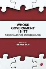 Whose Government is It?: The Renewal of State-Citizen Cooperation