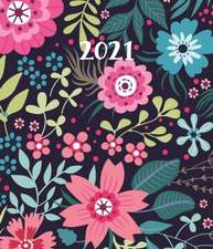 Fashion Diary Floral Pattern Square Pocket Diary 2021