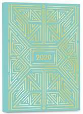 2020 High Note Mint Geometric in Gold 18-Month Weekly Planner